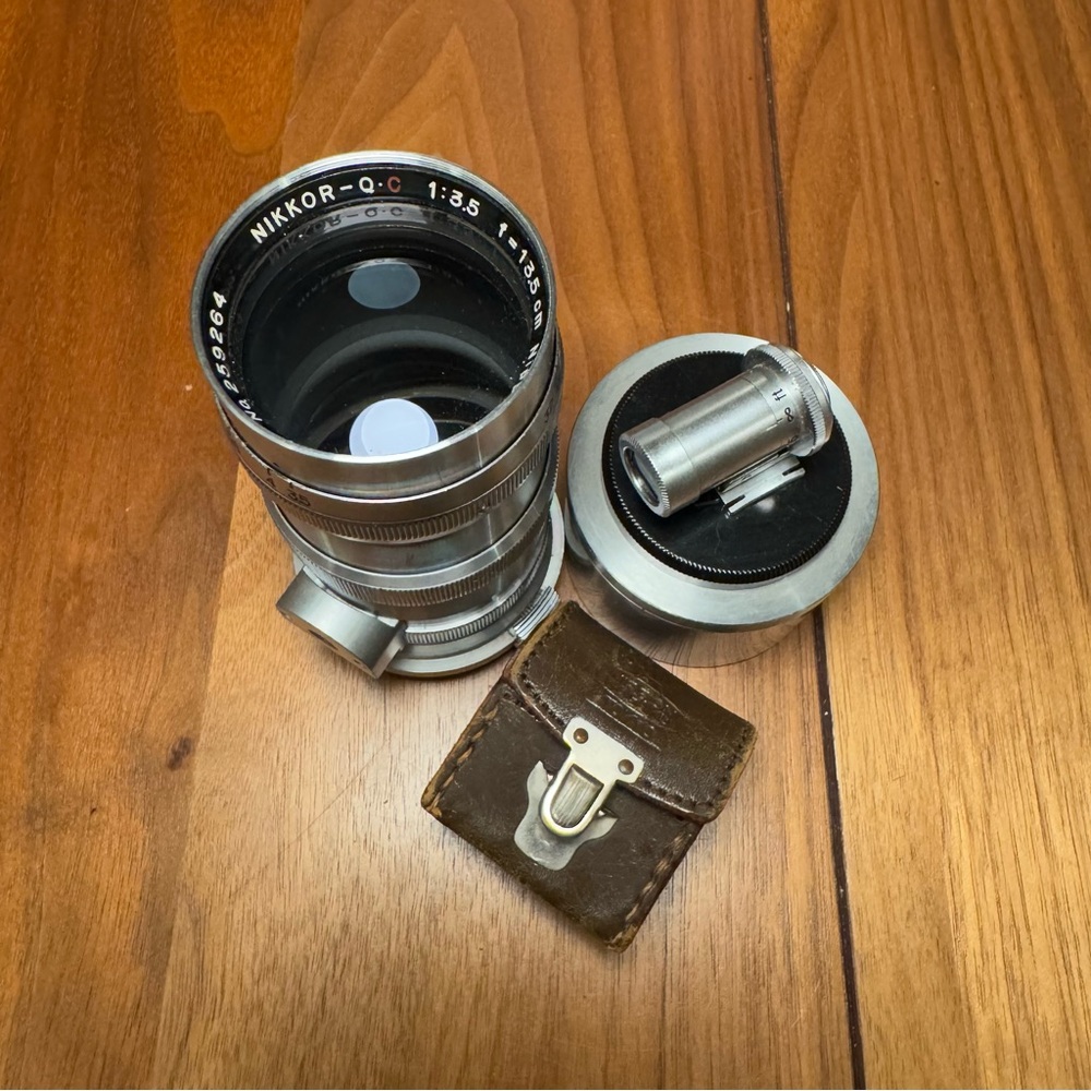 Nikon Nikkor-Q.C 135mm f/3.5 rangefinder telephoto lens